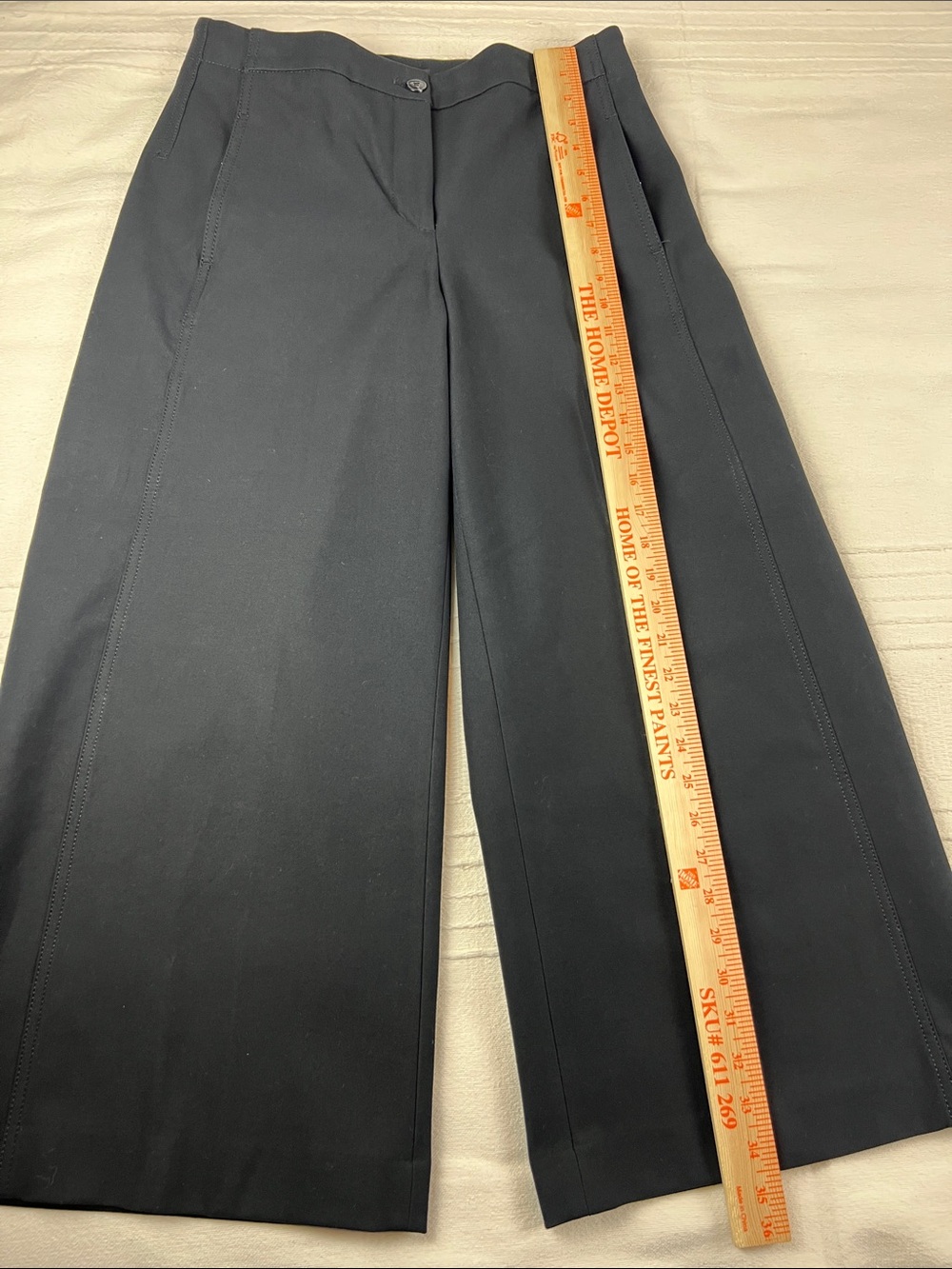 Ann Taylor Black Wide-Leg Dress Pants - Picture 6 of 13